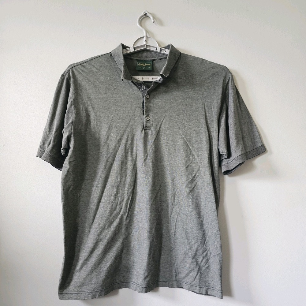 Bobby Jones Collection Golf Polo Shirt Men's Size Large Made in‎ Italy